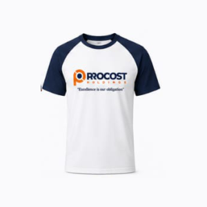 White & Navy Raglan T-Shirt